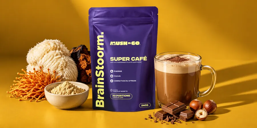 Brainstoorm från Mush N Go med maca och ashwagandha
